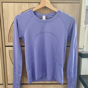 Lululemon Swiftly Tech Long-sleeve shirt waist length in dark lavender